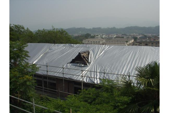 义宿舍、浅间宿舍的屋顶修理的光景⑥